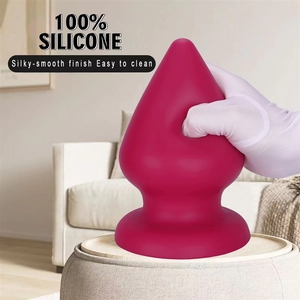 シリコン製超大型アナルプラグ 男女兼用 ソフト無臭弾性拡張器 大人のおもちゃ - Product Image 1