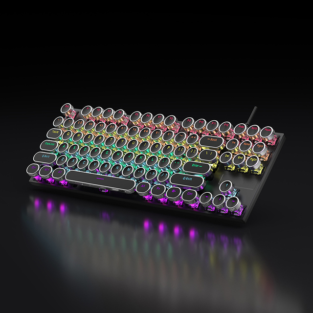 Wireless Three-Mode 2.4G Compact 88 Keys Keyboard for RGB Backlit Gaming Keyboard 88 Keys for Business Office