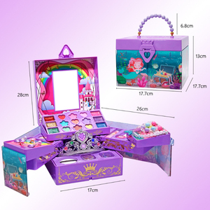 Chơi Trò Chơi Trẻ Em Bé Màu Hồng Mỹ Phẩm Công Chúa <span class=keywords><strong>Make</strong></span> <span class=keywords><strong>Up</strong></span> DIY Bead Vòng Đeo Tay Làm <span class=keywords><strong>Kit</strong></span> Cho Cô Gái, Hộp Đầy Đủ Thiết Lập Trang Điểm Đồ Chơi Cho Bé - Product Image 6
