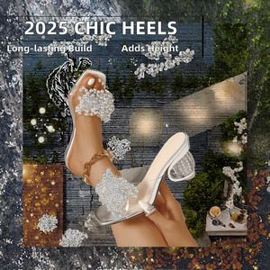 2025 nouvelles femmes en plein air été automne Cool pantoufles avec fond épais Transparent à la mode polyvalent talons hauts - Product Image 2