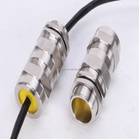Presse-étoupe blindé à double compression M16 M20 M25 M32 M40 M50 en acier inoxydable 316SS, antidéflagrant IP66, étanche Exd, haute tension QUANGUAN