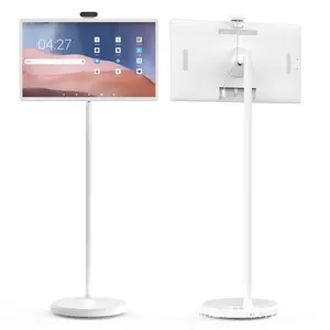 32 inch movable screen input support 1080P with floor standing and higher and quicker processor Lcd advertising machine