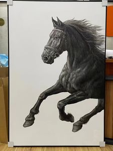 Pintura al Óleo Moderna <span class=keywords><strong>de</strong></span> Caballo Grande, Famosa Pintura al Óleo <span class=keywords><strong>de</strong></span> Caballo Corriendo y Volando, Arte <span class=keywords><strong>de</strong></span> Pared Pintado a Mano sobre Lienzo, Decoración del Hogar con Animales - Product Image 6