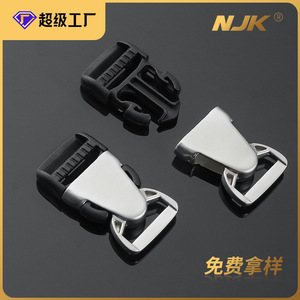 Boucle coulissante en métal Jiuyuan, alliage de zinc argenté, réglable pour ceintures et accessoires de sac, durable - Product Image 5