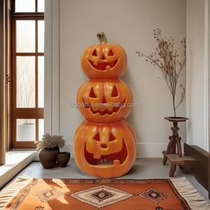Halloween Party Decorations Prop Lights LED Lantern <b>Accessories</b> Custom Home Lighted Halloween Pumpkin - Product Image 1