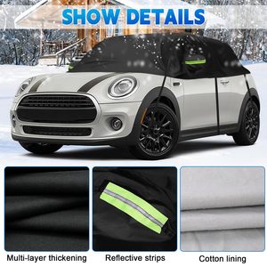Funda Protectora para Techo de Auto, Resistente al Viento, Polvo y Rayos UV, Cubre tu Parabrisas y Techo, Funda Oxford para la Mitad del Auto - Product Image 4