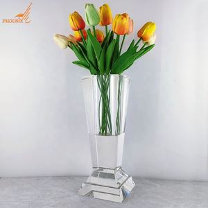 Jingpujiang — <span class=keywords><strong>grand</strong></span> <span class=keywords><strong>Vase</strong></span> à fleurs en verre Transparent <span class=keywords><strong>de</strong></span> haute qualité, <span class=keywords><strong>Vase</strong></span> décoratif pour la maison, pot <span class=keywords><strong>de</strong></span> fleurs en <span class=keywords><strong>cristal</strong></span> K9, 12.2 pouces - Product Image 1