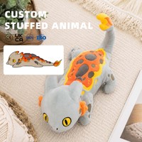 Peluche de dragon lestée personnalisée en usine avec pochette intérieure amovible lestée, poupée en peluche de dragon de feu doux