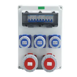 Industriële Waterdichte Stopcontact Distributiebox Elektrische Stekker Stopcontact Met Stroomonderbreker