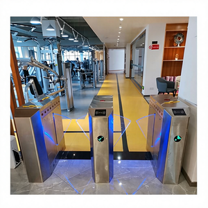 Tourniquet piétonnier de vitesse de <span class=keywords><strong>scanner</strong></span> de NFC de porte de barrière d'aileron bidirectionnel d'acier inoxydable SUS304 pour l'entrée de gymnase - Product Image 1