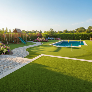 Césped Sintético Decorativo Español de Alta Calidad DE30mm para Fútbol, Golf, Jardines y Paisajismo con Altura de Pelo de 40mm - Product Image 3