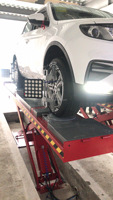 Sistema de Alineación de Ruedas de 4 Postes BAIWO K-688, Plataforma Elevadora para Autos y Camiones, Cámara 3D/CCD, Simulación Dinámica Computarizada 3D, 250W