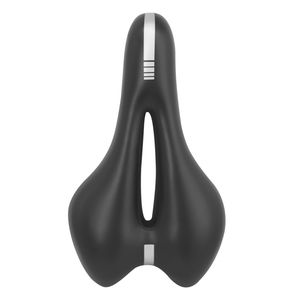 WKL modelo 1601 precio de fábrica sillín de bicicleta FOO cuero + espuma de poliuretano + silicona 280*160mm 422G ventilación de bicicleta de carretera - Product Image 1