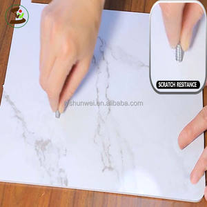 多様なスタイルで柔軟性があり、環境に優しく、防水性とUVコーティングを備えた<span class=keywords><strong>PVC</strong></span>大理石シート代替壁パネルボード（カットサービス付き） - Product Image 5