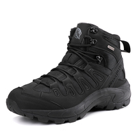 Chaussures rétro pour hommes, plateformes, à lacets, mocassins, bottes de neige, dessus en cuir de vache, coussinets antidérapants, respirants, en maille, printemps-hiver