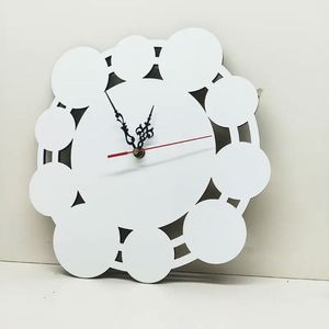 Wholesale Dye Printable Mdf Clock Sublimation Wall Clocks Wooden <b>Photo</b> <b>Frame</b> - Product Image 3