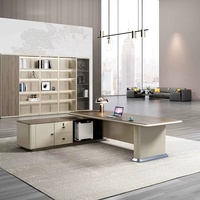 Bureau de direction, table de direction, mobilier moderne en bois pour directeur