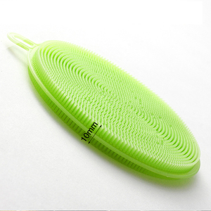 Hongyu Silicone Handheld Portable <b>Scrub</b> <b>Brush</b> with Handle for Dish and Pot Cleaning Kitchen Use Non-Scratch 40g - Product Image 4