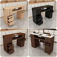 Nouvel ensemble de table de salon de manucure professionnel avec collecteur de poussière - Table de beauté en marbre et chaises pour usage individuel ou double