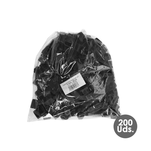 Tappo Terminale Rettangolare in Plastica per Interni Nero. 30x20 mm. Confezione da 200 Unità. - Product Image 3