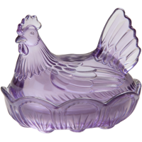 Pot de rangement multifonction en verre coloré en forme de coq, pour épices, bonbons, biscuits, avec couvercle, décorations de table pour la cuisine