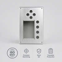 Boîtier de console d'opérateur en alliage d'aluminium CNC avec ouverture pour écran, pour systèmes d'équipements de contrôle d'automatisation industrielle