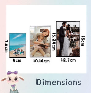 Cadre photo magnétique moderne et simple en plastique avec aimant pour réfrigérateur – Vente chaude - Product Image 3