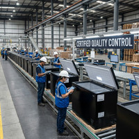 Congélateur coffre solaire OEM 188L 12V 24V DC à compresseur, machine à glaçons puissante pour la maison, les zones rurales et le stockage hors réseau