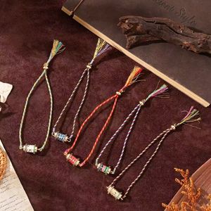 Perhiasan mode pelat emas baja tahan karat 18k tali tenun gelang jimat <span class=keywords><strong>Tarot</strong></span> Chakra Tibet grosir wanita - Product Image 2
