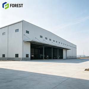 Structure en acier modulaire industrielle résistante aux séismes, entrepôt de stockage commercial à grande portée, de grande capacité - Product Image 1