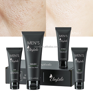 Private Label naturale biologico riparazione <span class=keywords><strong>Anti</strong></span> <span class=keywords><strong>Acne</strong></span> sbiancante idratante olio di controllo restringe pori cura della pelle Set per gli uomini - Product Image 2