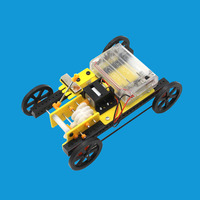 Petits kits de robotique d'éducation scientifique de bricolage voiture de changement de vitesse régulation à trois vitesses aides technologiques de transmission mécanique