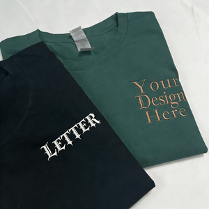 T-shirt en coton brodé unique et durable pour homme, t-shirt brodé 3D, t-shirt avec logo brodé - Product Image 1