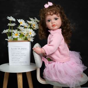 Muñeca de bebé <span class=keywords><strong>Reborn</strong></span> realista <span class=keywords><strong>real</strong></span> personalizada, muñecas de vinilo de silicona para niña pequeña, 55cm, <span class=keywords><strong>Bebe</strong></span> <span class=keywords><strong>Reborn</strong></span> para niñas - Product Image 3