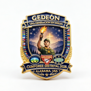 Meilleures ventes 2026 : Pin's émaillé personnalisé Pathfinder GEDEON Camporee District, plaqué or, émail souple et dur, pour souvenir d'événement - Product Image 1
