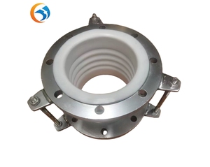 Compensateur flexible à soufflet en acier inoxydable forgé, galvanisé à haute pression, avec revêtement PTFE, 1 pièce pour applications chimiques - Product Image 1