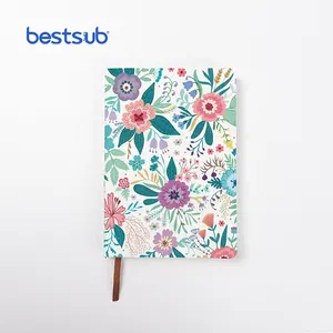 BestSub Wholesale New Hot Selling Products Custom White Sublimation Blanks PU Leather Printed Notebook Budget Binder