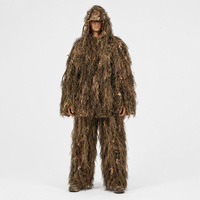 Tenue de camouflage tactique Cnhuntingcamo pour la chasse et le paintball, ensemble 3D feuille de camouflage, en polyester, toutes saisons