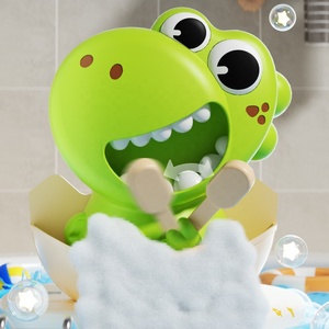 Machine à bulles de savon dinosaure, jouet de <span class=keywords><strong>bain</strong></span> mural à ventouse, générateur de mousse électrique <span class=keywords><strong>pour</strong></span> la douche et <span class=keywords><strong>le</strong></span> <span class=keywords><strong>bain</strong></span> - Product Image 4