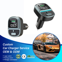 Reproductor MP3 Estéreo Portátil para Auto, Transmisor FM para Llamadas Manos Libres, Cargador USB 3A, 1 Año de Garantía, Encendedor de Cigarrillos para el Tablero