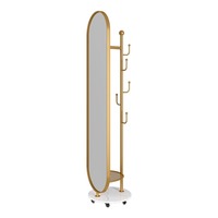 360 Degrés Rotatif Multi-Fonctionnel Sol Miroir Objectifs De Stockage Lentille Rotatif En Métal Maison Dressing Chambre Décoratif