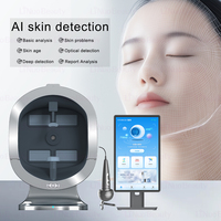 Analyseur de peau professionnel X5 AI, 6 spectres lumineux, détection 5D du visage et du cuir chevelu, imagerie, machine d'analyse cutanée professionnelle