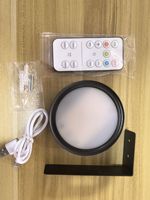 Lampe murale décorative sans fil à télécommande 1800 mAh, 3 couleurs changeantes, éclairage LED artistique, batterie rechargeable, éclairage pour tableaux