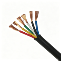 Câble de remorque souple en cuivre toronné avec gaine PVC, 7 fils, 10AWG, 12AWG, 14AWG, 16AWG, 18AWG – Vente directe usine