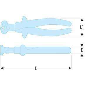 FACOM - 190.16AVSE VSE série 1,000 Volt pince à bout isolé pour fil dur 1000V PINCE ET COUPE ISOLÉES - Product Image 2