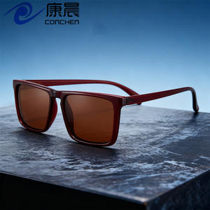 Lunettes de soleil polarisées classiques rétro à monture carrée pour hommes, protection UV400, pour la conduite, la pêche, les voyages, la mode - Product Image 5