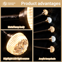 Lustre LED moderne nordique pour mariage, hôtel, fête, en métal et acrylique, petit, 5 têtes, pour plafond