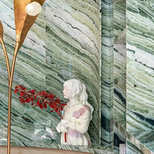 راجيو دي فيرغيم أخضر اليشم <span class=keywords><strong>Onyx</strong></span> للمطبخ الخارجي ديكور غرفة المعيشة الداخلية بلاط تشطيب السطح - Product Image 4