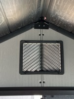 Abri de jardin en plastique robuste KENDA 8x8 pieds, résistant aux UV, prêt pour les typhons, abri de rangement extérieur
