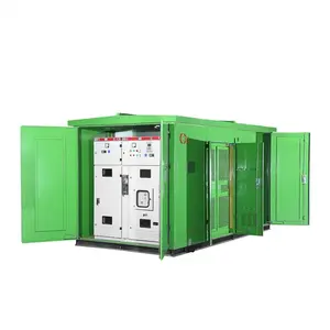 high-voltage substation with gas-insulated switchgear rated voltages 11 kV to 38.5 kV for indoor and outdoor application